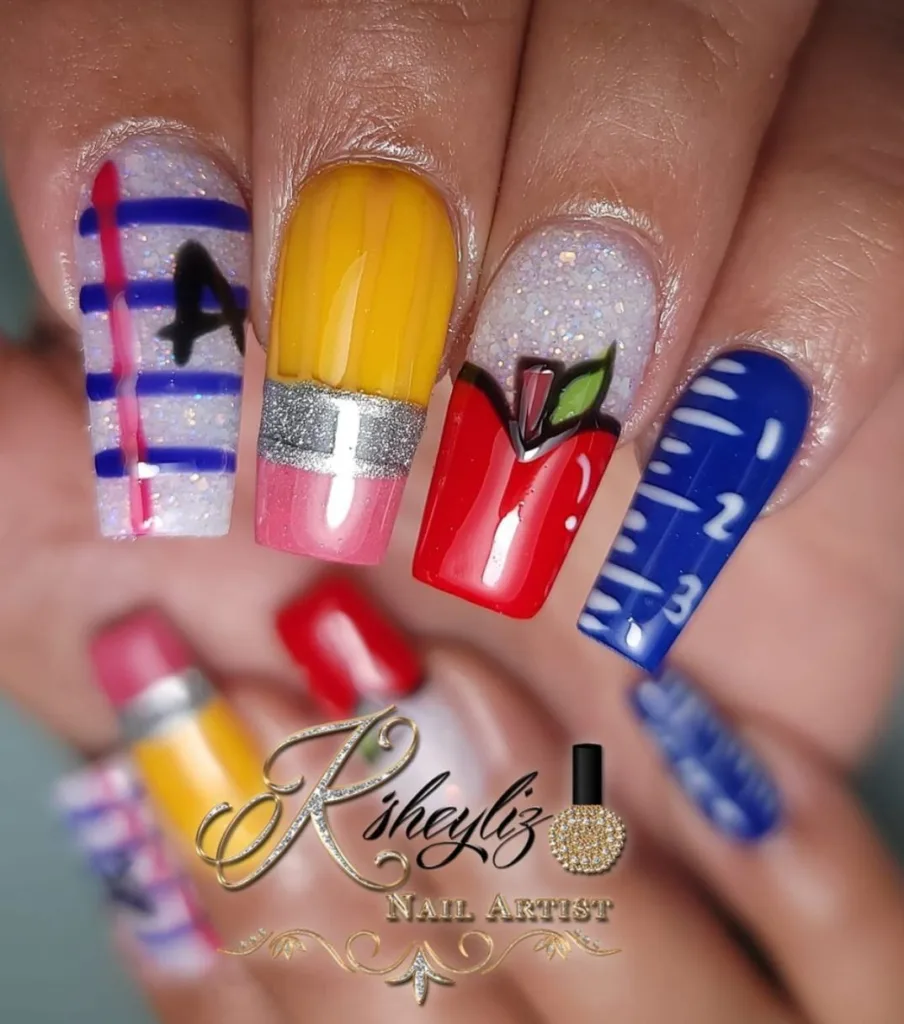 back to school nails