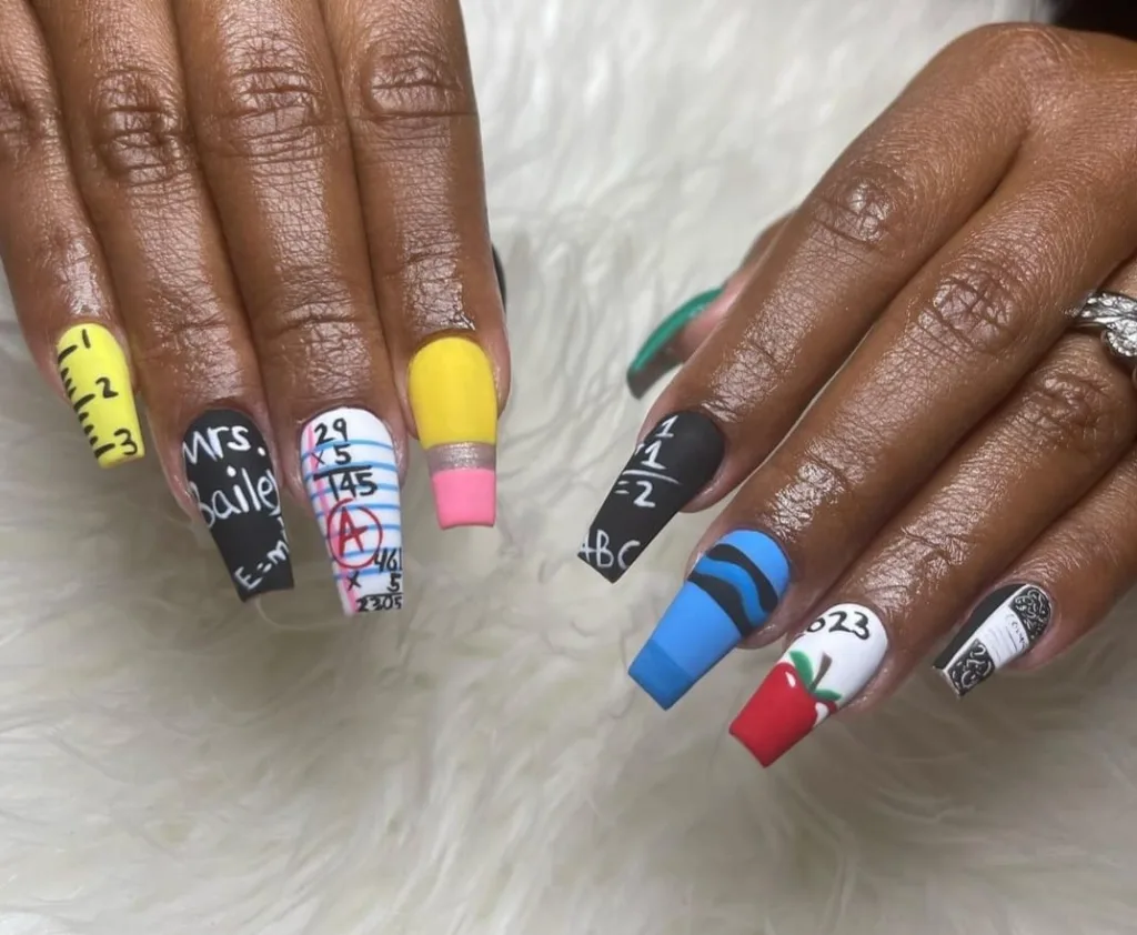 back to school nails