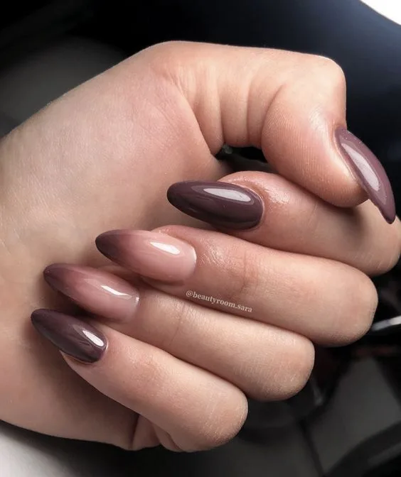 Brown Ombre Nails